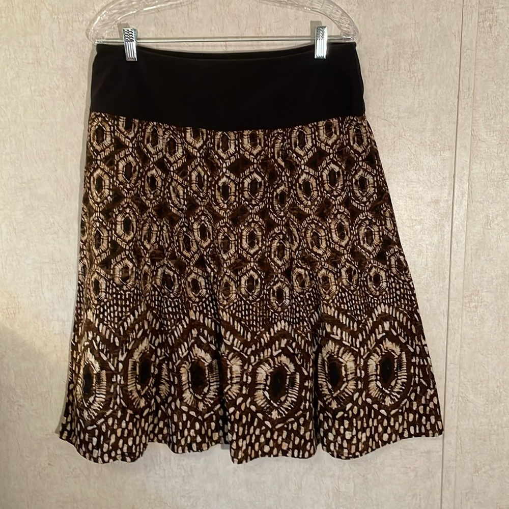 Charter club a line midi skirt size 12. With black waistband. Cotton.